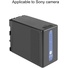 GVM Dual Charger with BP-U65 5600mAh Battery for Sony PMW/PXW Series Cameras