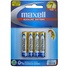 Maxell Alkaline AAA Battery (4 Pack)