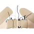 Ursa Waist Strap with Two Big Pouches for Wireless Transmitters (Large, Beige)