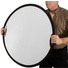 Impact Circular Collapsible Reflector with Handles (32", Silver/White)