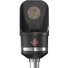 Neumann TLM 107 BK Studio Set Large-Diaphragm Multipattern Condenser Microphone (Black)