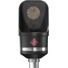Neumann TLM 107 BK Large-Diaphragm Multipattern Condenser Microphone + Stand Mount (Black)