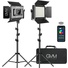 GVM 880RS Bi Colour & RGB Video Light Panel (2-Light Kit)