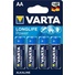 Varta Alkaline Longlife Power (High Energy) AA Battery - (4 Pack)