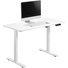 Brateck Compact Single Motor Electric Sit-Stand Desk with Desktop Included (White)