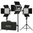 GVM 560AS Bi-Color LED Studio Video 3-Panel Kit with Softbox