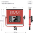 GVM 520LS-R Bi-Colour LED 3-Panel Kit (Red)with APP, Barndoor, Diffuser