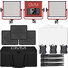 GVM 520LS-R Bi-Colour LED 3-Panel Kit (Red)with APP, Barndoor, Diffuser
