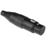 Amphenol AC Series XLR Cable Connector (5 Pin, Female, Black)