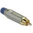 Amphenol RCA Series Gold-Plated Cable Connector (Blue)