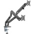 Brateck Dual Monitor Arm - Polished Aluminium & Gas-Spring for 17"-32" Screens