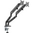 Brateck Dual Monitor Arm - Polished Aluminium & Gas-Spring for 17"-32" Screens