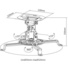 Brateck Universal Ceiling Projector Mount