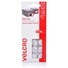VELCRO 16mm Stick On Hook & Loop Dots (White, 15 Pack)