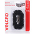 VELCRO 22mm Stick On Hook & Loop Dots (Black, 40 Pack)