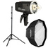 Godox AD600BM Manual Flash Kit with 120cm Octa Softbox & Light Stand