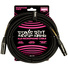 Ernie Ball 6.1m Braided Male Female XLR Microphone Cable (Black)