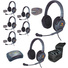 Eartec UPMX4GD7 UltraPAK 7-Person HUB Intercom System with Max4G Double Headset