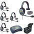 Eartec UPMX4GS5 UltraPAK 5-Person HUB Intercom System with Max4G Single Headset