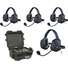 Eartec 4-Person Wired System with Xtreme Style Headsets (No Cables)