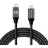 Promate ThunderLink C20+ USB-C To USB-C Thunderbolt 3 Cable (Black, 1.5m)