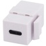 Dynamix USB-C 3.1 Keystone Jack Female to Female Connector (White)