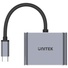 UNITEK USB-C to HDMI 2.0 & VGA Adapter with MST Dual Monitor