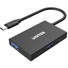 UNITEK 4-in-1 USB Multi-Port Hub with USB-C Connector. Includes 2 x
