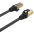 UNITEK 2m CAT 7 Black Flat SSTP 32AWG Patch Lead in PVC Jacket