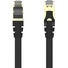 UNITEK 2m CAT 7 Black Flat SSTP 32AWG Patch Lead in PVC Jacket