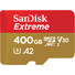 SanDisk 400GB Extreme UHS-I microSDXC Memory Card with SD Adapter (190 MB/s)