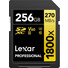 Lexar 256GB Professional 1800x UHS-II SDXC Memory Card (GOLD Series)