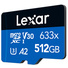 Lexar 512GB High-Performance 633x microSDHC/microSDXC UHS-I Cards BLUE Series