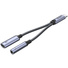 UNITEK 2-in-1 USB-C to 3.5mm Audio Jack & USB-C Charging Connector