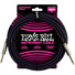 Ernie Ball 5.5m Braided Straight Straight Instrument Cable (Purple Black)