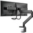 Brateck 17"-32" Dual Monitor Gas Spring Arm With Built-In Docking