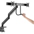 Brateck 17"-32" Dual Monitor Gas Spring Arm With Built-In Docking