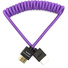 Kondor Blue Gerald Undone Full HDMI Cable 30-60cm (12"-24") Coiled (Purple MK1)