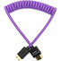 Kondor Blue Gerald Undone MK2 Mini HDMI to Full HDMI Cable 30-60cm (12"-24") Coiled (Purple)