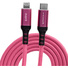 Kondor Blue iJustine Pink Lightning Cable for iPhone Charging & Sync USB-C (1m)