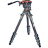 3 Legged Thing Legends Jay Carbon Fibre Tripod with Quick Leveling Base and AirHed Cine-V Fluid Head
