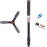 3 Legged Thing Punks Trent 2.0 Magnesium Alloy Monopod Kit with DocZ2 Foot Stabiliser (Grey)
