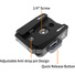 ANDYCINE Quick Release Base & Arca-Type Plate with 1/4"-20 Threads