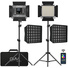 GVM 850D RGB Bi-Colour LED Video Light with Softbox (2-Light Kit)