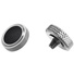 JJC Threaded Deluxe Soft Release Button (Grey Plated with Black Microfibre Leather Surface)