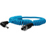 Kondor Blue Locking DC 2.1mm to Right-Angle DC 1.35mm Coiled Cable