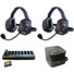 Eartec EVADE XTreme EVXT2 Industrial Full-Duplex Wireless Intercom System with 2 Dual-Ear Headsets