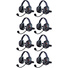 Eartec EVADE XTreme EVXT8 Industrial Full-Duplex Wireless Intercom System with 8 Dual-Ear Headsets
