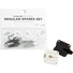 Bubblebee Industries Regular Spares Set for Lav Concealer (6 Sets, Silver/Black)