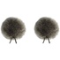 Bubblebee Industries Windbubbles Imitation-Fur Windscreen Set for Lav Mics 5 to 8mm (Grey)